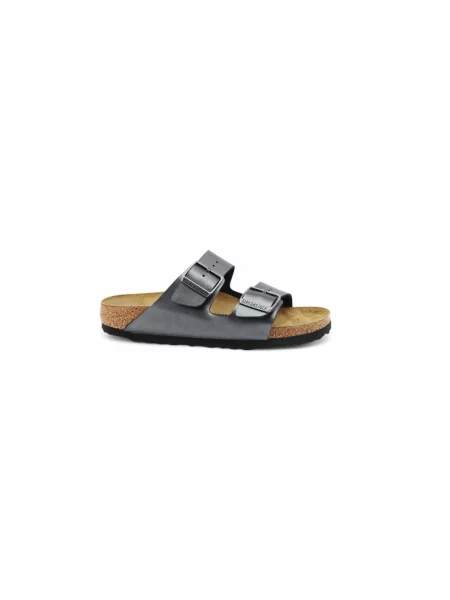 Klapki Birkenstock srebrne