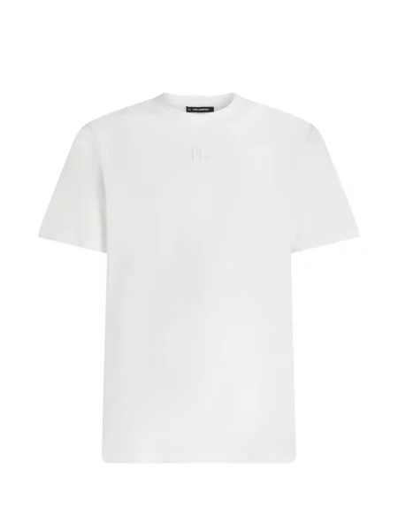 Tricou Karl Lagerfeld cu broderie alb