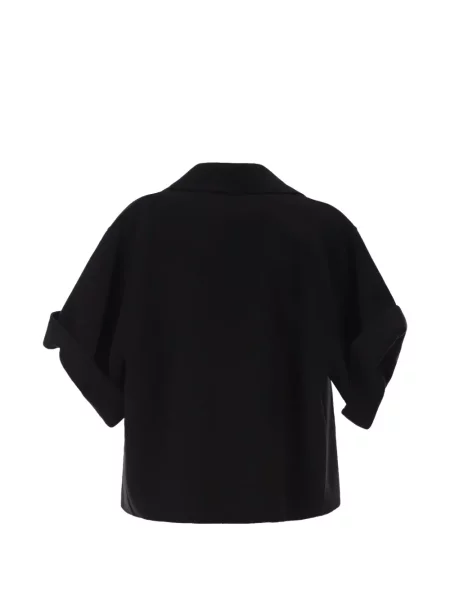 Scurt geacă Weekend Max Mara cu două rânduri de nasturi negru