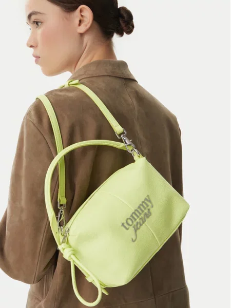 Táska Tommy Jeans Metal Logo Crossbody Camera Bag zöld