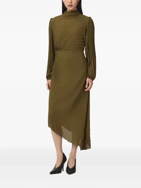 Rochie Allsaints asimetrică verde