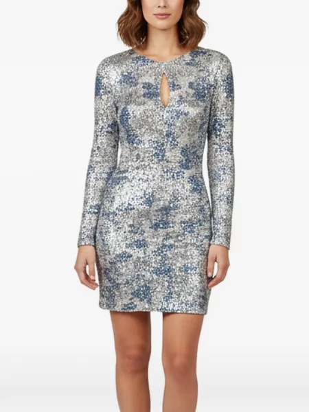 Rochie mini Maje cu model floral cu imagine