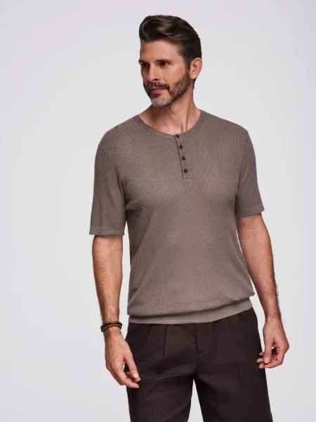 Tricou Ombre cu imagine bej