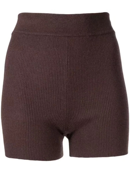 Pantaloni scurți de sport Cashmere In Love din cașmir maro