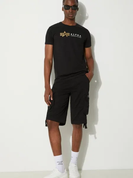 Kratak kratke hlače kargo Alpha Industries crna