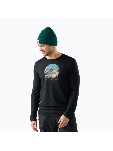 Tricou cu mânecă lungă Smartwool negru