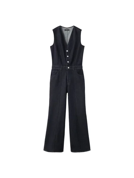 MANGO Overal Odette džínovina modrá