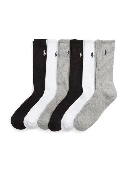 Polo Ralph Lauren Șosete gri / negru alb