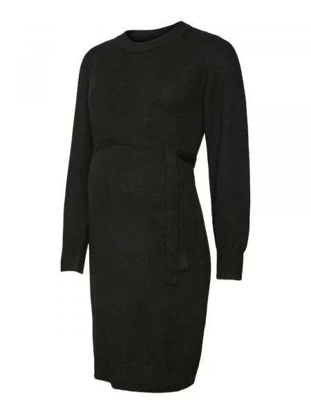 MAMALICIOUS Pletena haljina MLNEWANNE' crna