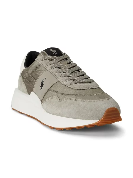 Polo Ralph Lauren Train 89 Pp sneakers pentru bărbați din piele întoarsă gri