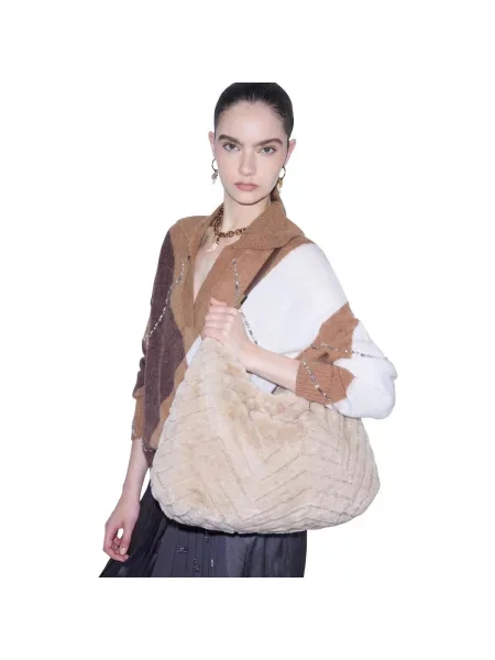 Shopper kabelka Liu Jo béžová