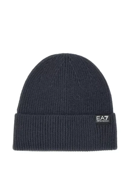 Căciulă Ea7 Emporio Armani tricotate albastru