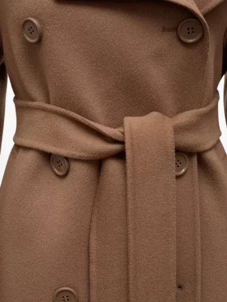 Двуредно препасан палто 's Max Mara кафяво