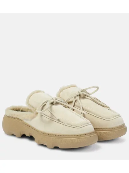 Semišové mules Burberry