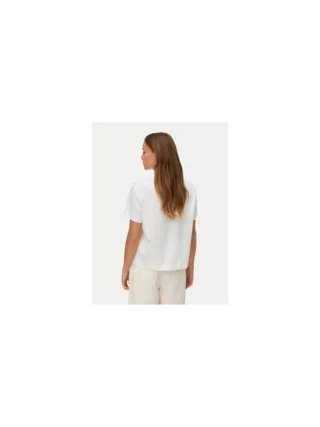 VERO MODA Póló VMSOLA METTE sárga / fekete fehér