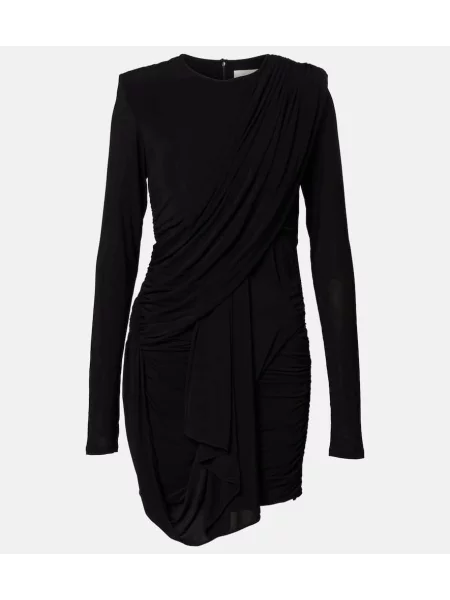 Rochie Isabel Marant din jerseu drapată negru