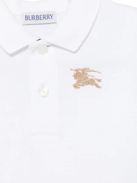 Koszulka polo dziecięca Burberry biała