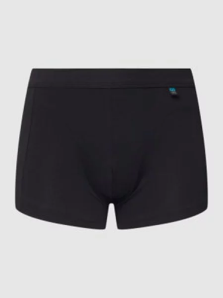 Schiesser Bokserki Long Life Cotton schwarz czarne