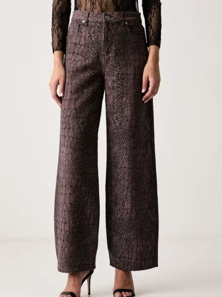 Liu Jo blugi wide leg pentru femei maro