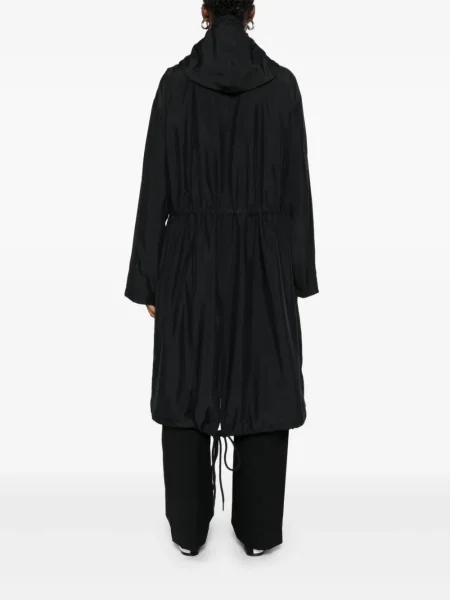 Palton 6397 cu glugă negru
