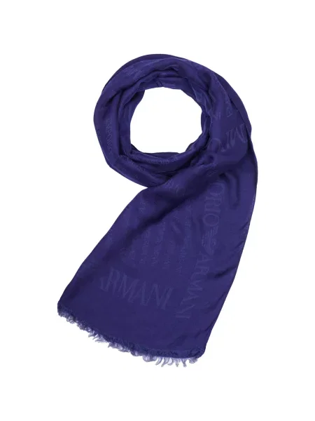 Fular Emporio Armani albastru