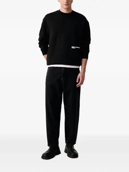 Pulover Karl Lagerfeld Jeans cu imagine negru