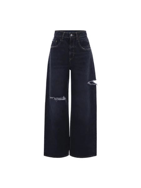 Szerokie jeansy Icon Denim czarne