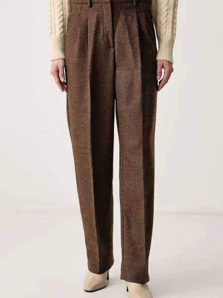 Spodnie Weekend Max Mara brązowe
