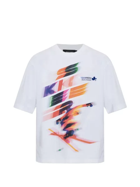 Tricou Dsquared2 cu imagine alb