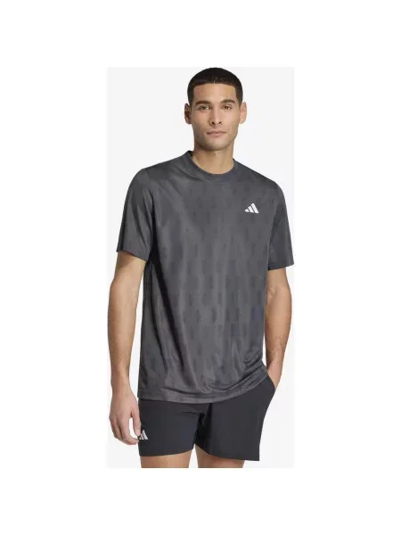 Koszulka z krótkim rękawem damska adidas Club Tennis Climacool Graphic ciemnoszary S szara