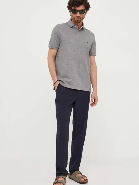 Lindbergh pantaloni barbati marin cu fason chinos albastru