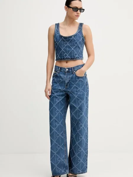 Top Calvin Klein Jeans granatowy
