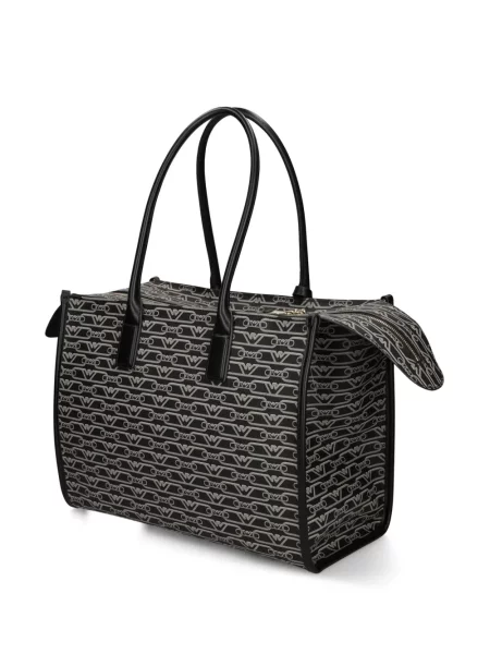 Žakardinė rankinė Emporio Armani juoda