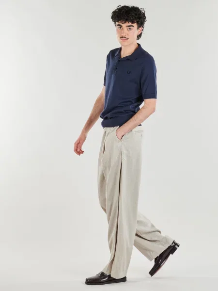 Cămașă Fred Perry tricotate albastru