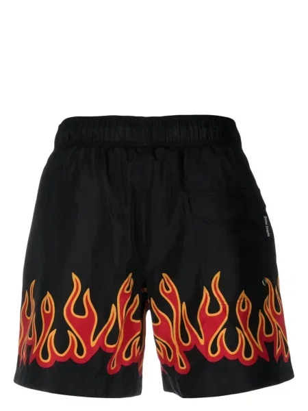 Raštuotos maudymosi kelnaitės Palm Angels juoda