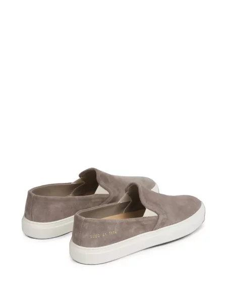 Chiloți Common Projects din piele de căprioară slip-on gri