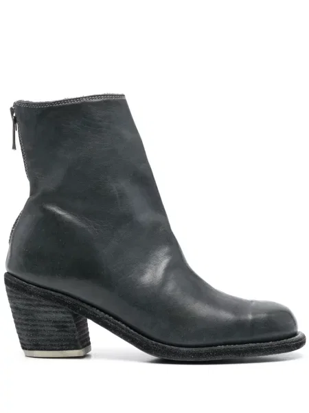 Cizme scurte Guidi din piele albastru