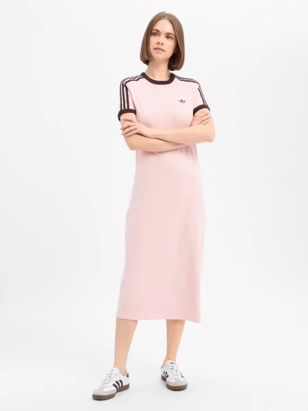 Adidas Originals sukienka z dżerseju Kobiety S różowy