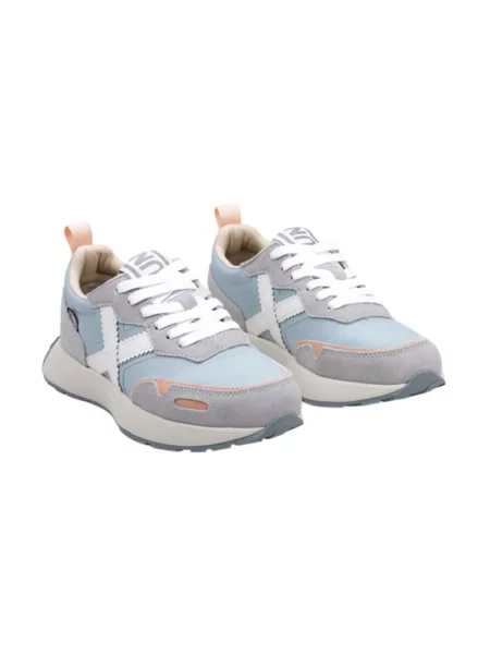 Sneakersy Munich skórzane niebieskie