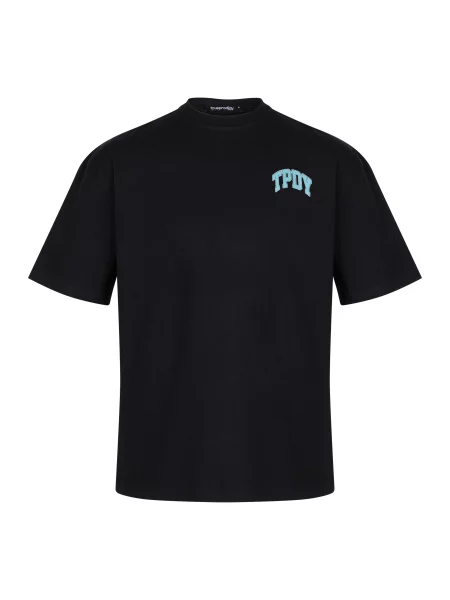 Trueprodigy Tricou Arin albastru aqua negru
