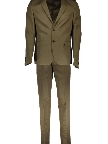 Klasična ukrojena obleka Guess Marciano zelena