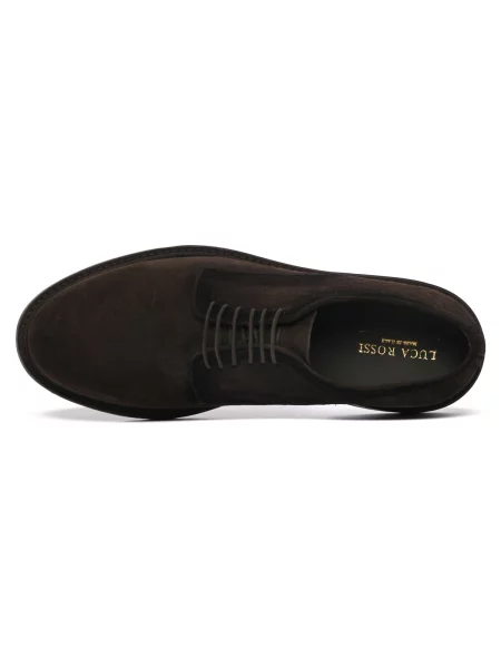 Pantofi Luca Rossi din piele de căprioară maro