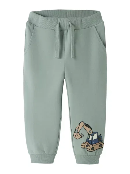 NAME IT Pantaloni NMMKark bleumarin / maro cappuccino / jad verde
