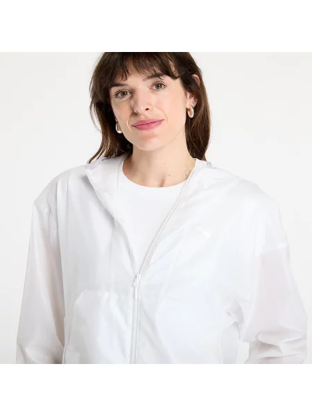 Jacheta Puma Wardrobe Essentials Oversized UV Wind Jacket PUMA White XS alb