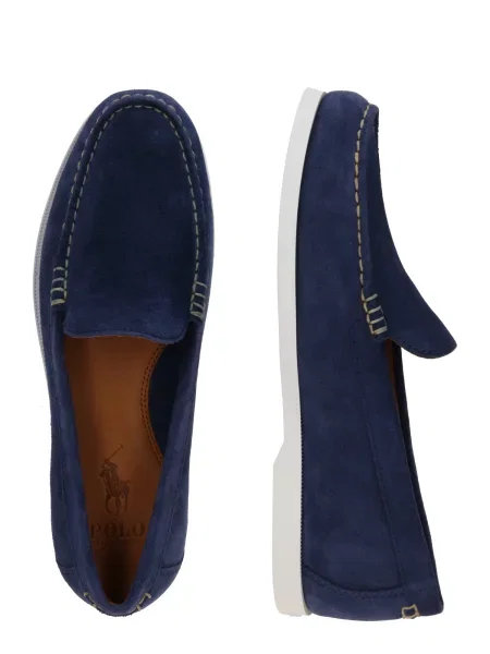 POLO RALPH LAUREN Mocasini MERTON | piele întoarsă albastru