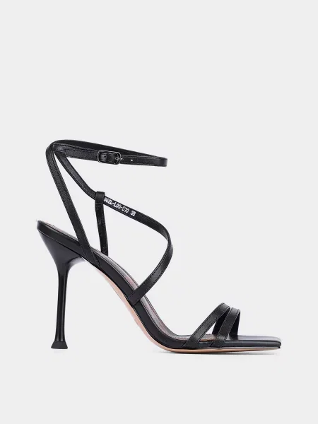 Шкіряні Босоніжки MIRATON чорний