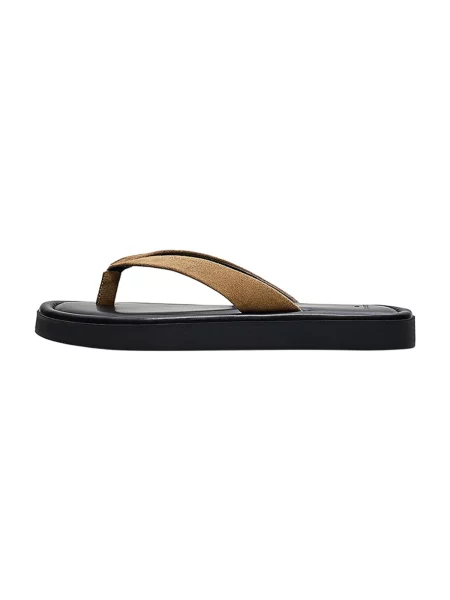 Bershka Flip-flops închis bej