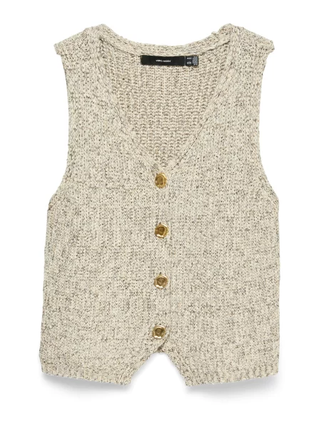 VERO MODA Vestă tricotată VMPENELOPE' bej