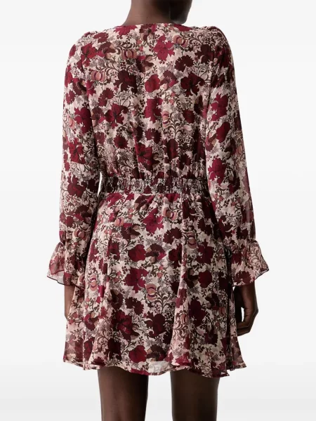 Rochie mini Morgan cu model floral cu imagine roșu