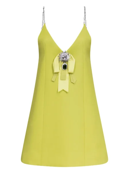 Rochie mini Area de cristal de costum mini verde